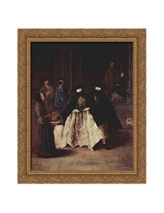 Arte en Lienzo El Vendedor de Perfumes 60x50 cm Marco Dorado