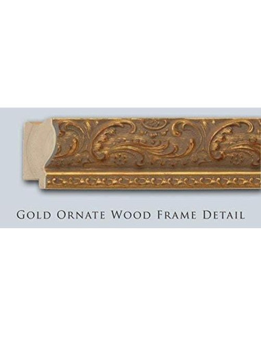 Arte en Lienzo El Vendedor de Perfumes 60x50 cm Marco Dorado