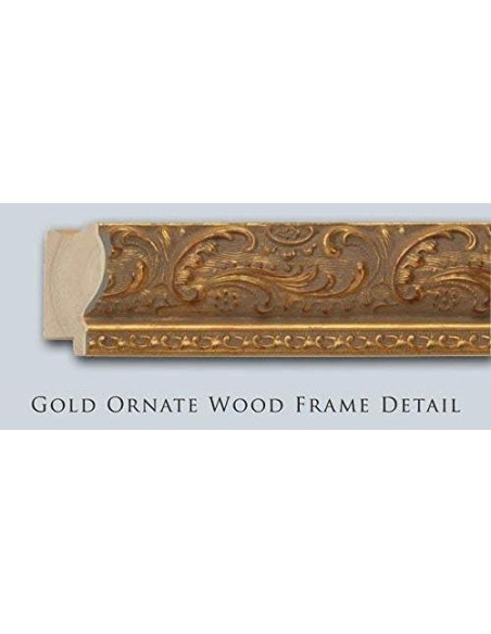 Arte en Lienzo El Vendedor de Perfumes 60x50 cm Marco Dorado