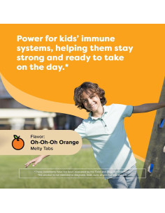 Vitamina C Invencible Renzo para Niños 60 Tabletas Melty Naranja 2