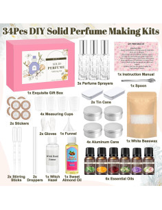 Kit de Fabricación de Perfume Sólido JUYRLE - 10ml DIY 2