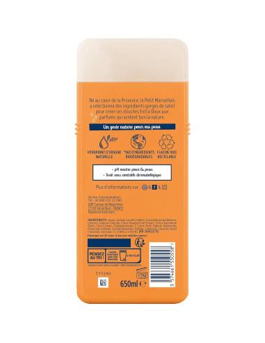 Crema de Ducha Le Petit Marseillais Naranja y Pomelo 750ml