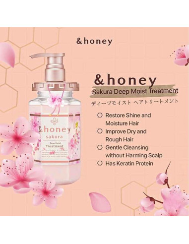 Conjunto Champú y Acondicionador Miel Sakura HONEY 2x400ml