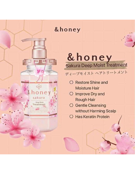 Conjunto Champú y Acondicionador Miel Sakura HONEY 2x400ml