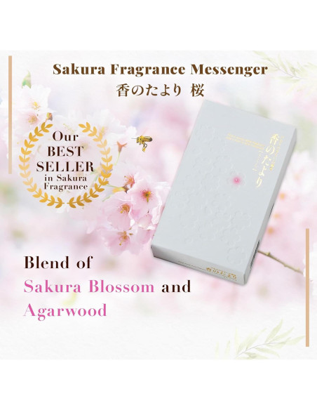 Incienso Hasegawa Sakura Bajo Humo 160g Almizcle Floral