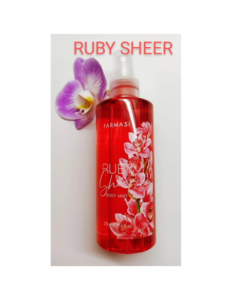 Bruma Refrescante 2-en-1 Farmasi Ruby Sheer 219g