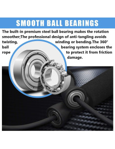 Cuerda de Salto Rápida FEELCAT Ajustable para Boxeo y Fitness 2