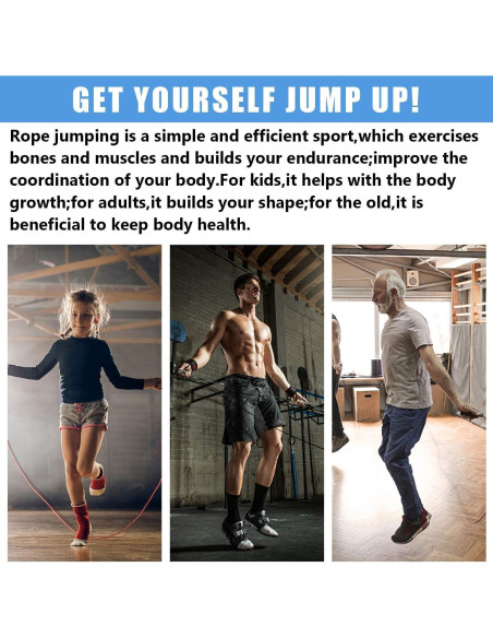 Cuerda de Salto Rápida FEELCAT Ajustable para Boxeo y Fitness