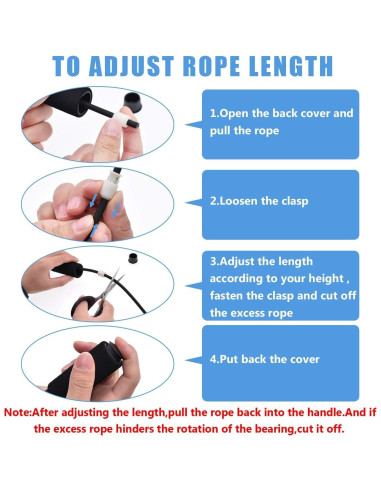 Cuerda de Salto Rápida FEELCAT Ajustable para Boxeo y Fitness