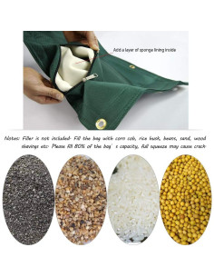 Bolsa de Pared de Lona para Boxeo Wing Chun HYFAN 45x45cm 2