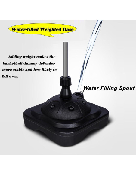 Defensor Dummy de Baloncesto Lvrunben Ajustable 1.65-2.4m