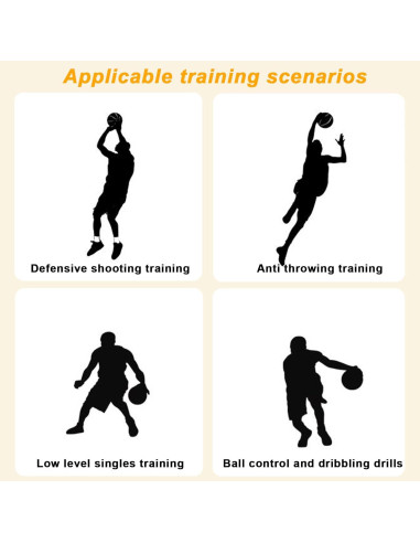 Defensor Dummy de Baloncesto Lvrunben Ajustable 1.65-2.4m