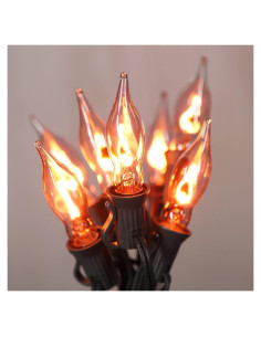 Luces de Cuerda de Llama Parpadeante 3.9m C7 Dongguan