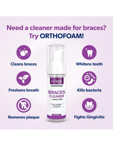 Limpiador de Frenos EverSmile OrthoFoam 25ml - Espuma Blanqueadora