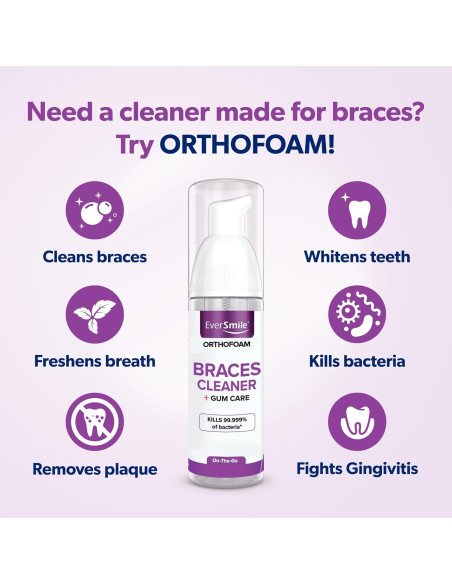Limpiador de Frenos EverSmile OrthoFoam 25ml - Espuma Blanqueadora