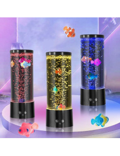 Lámpara de Peces Burbuja PY-CL 29cm Luz Nocturna Decorativa 2