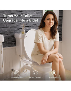 Accesorio de Bidet Waterlace - Duales Boquillas Retráctiles 2