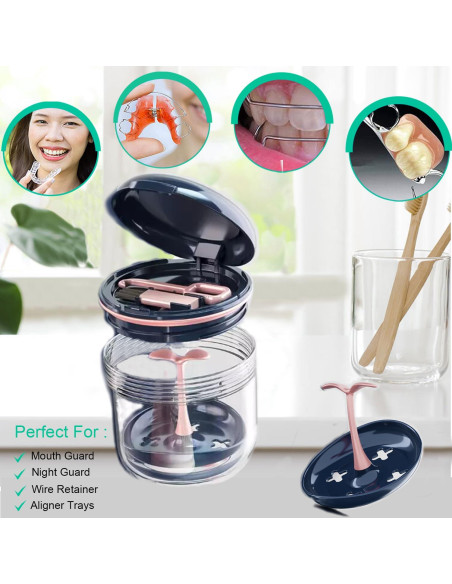 Caja de Retención Aidarmoll para Dentaduras y Protectores Bucales