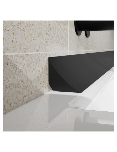 Moldura Flexible Autoadhesiva WURJHSONG 1m Negra Impermeable