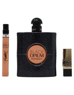 Conjunto de Regalo Yves Saint Laurent Black Opium 85ml + 10ml + Labial Rouge