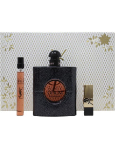 Conjunto de Regalo Yves Saint Laurent Black Opium 85ml + 10ml + Labial Rouge 2
