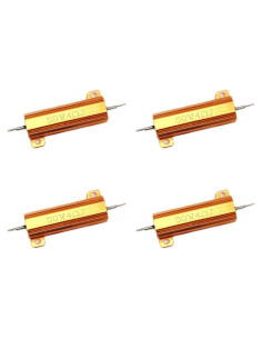 Resistor de Aluminio RX24 50W 4 Ohm - 4 Piezas