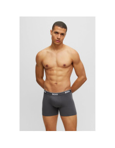 Calzoncillos Boxer BOSS Algodón Stretch Hombre 3 Pzs 2