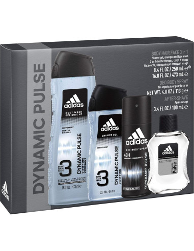 Set de Regalo Adidas Pulso Dinámico 4 Piezas Hombre