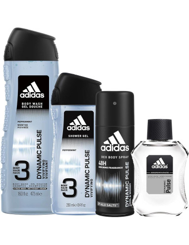 Set de Regalo Adidas Pulso Dinámico 4 Piezas Hombre