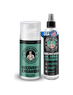 Conjunto de Spray y Loción de Aceite de Magnesio Coach Soak 2 Piezas