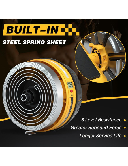 Rueda de Abdominales SNODE Doble Modo con Soporte para Codos