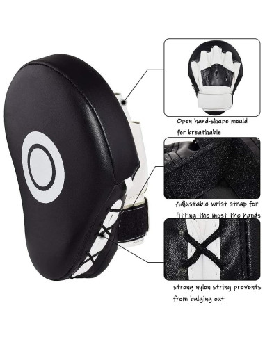 Guantes de Boxeo JACKGOLD Curvados de Piel Sintética - Unisex