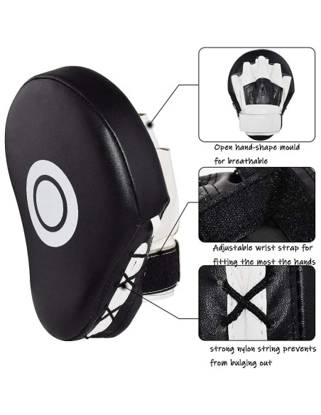 Guantes de Boxeo JACKGOLD Curvados de Piel Sintética - Unisex