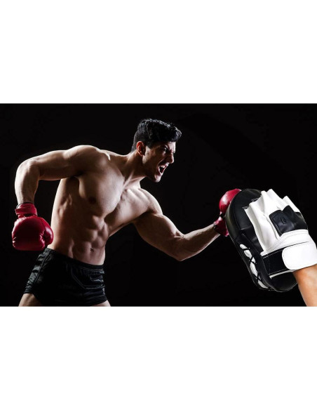 Guantes de Boxeo JACKGOLD Curvados de Piel Sintética - Unisex