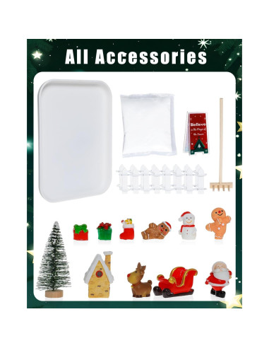 Kit Jardín Zen Navideño MSEHKM con Cartel Inspirador