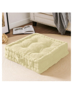 Cojín de Suelo Wellsin Cuadrado 50.8x50.8 cm Beige