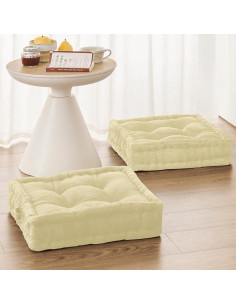 Cojín de Suelo Wellsin Cuadrado 50.8x50.8 cm Beige 2