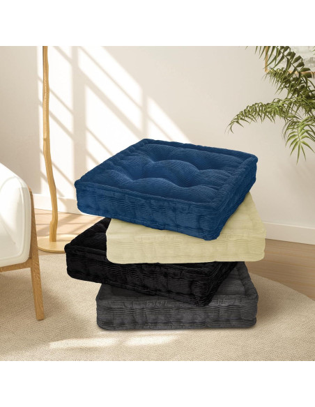 Cojín de Suelo Wellsin Cuadrado 50.8x50.8 cm Beige