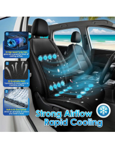 Funda de Asiento de Coche WINTAM 3-en-1 con Masaje y Ventilación 2