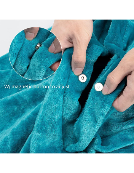 Poncho Manta Tirrinia Super Suave 203x140 cm Aqua