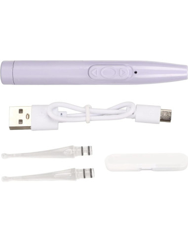 Cuchara de limpieza de oídos LED Betued recargable USB