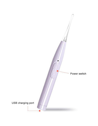 Cuchara de limpieza de oídos LED Betued recargable USB