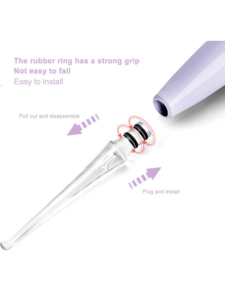 Cuchara de limpieza de oídos LED Betued recargable USB