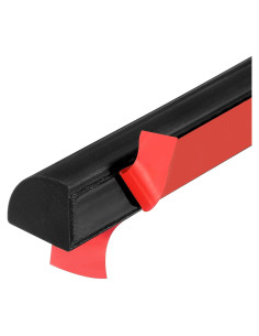 Moldura Flexible Autoadhesiva uxcell 0.5m Silicona Negra