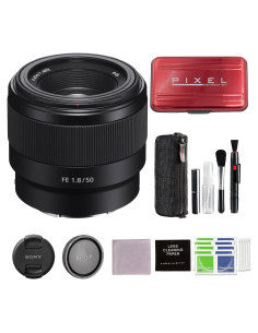 Lente Sony FE 50mm F1.8 para Cámaras Sin Espejo con Accesorios