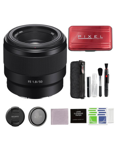 Lente Sony FE 50mm F1.8 para Cámaras Sin Espejo con Accesorios