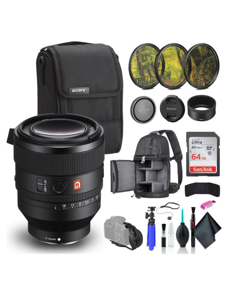 Lente Sony FE 50mm F1.2 GM - Apertura Ultra Brillante, Kit Completo