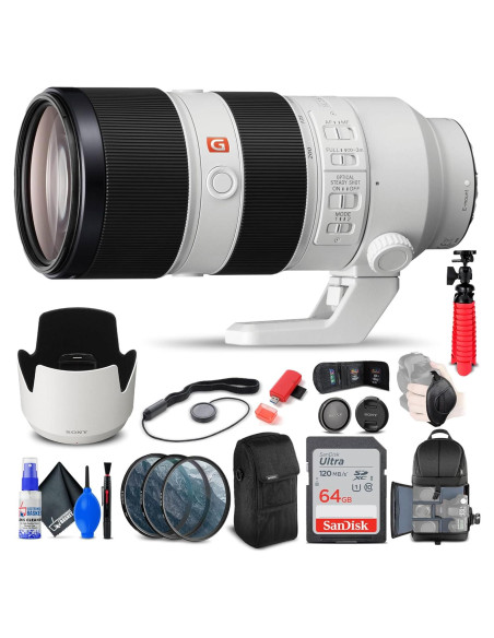 Lente Sony FE 70-200mm f/2.8 GM OSS + Kit Completo