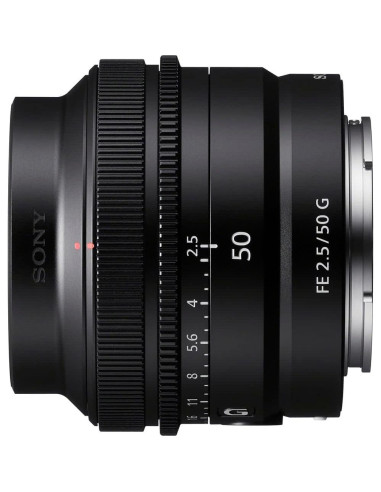 Lente Sony FE 50mm f/2.5 G E-Mount + Kit de Filtros y Limpieza
