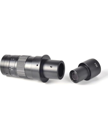Adaptador de lente C-Mount HAYEAR 180X para microscopio